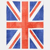 グランジ統一された国国旗 フリースブランケット (正面)