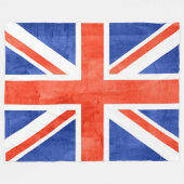 グランジ統一された国国旗 フリースブランケット (正面(横))