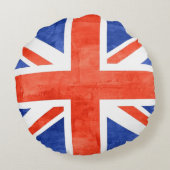 グランジ統一された国国旗 ラウンドクッション (裏面)