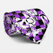 グランジ絵を描スプラ市松模様にット ネクタイ (ロール)