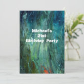 グランジ絵を描スマッジ21st Birthday Mans 014 招待状 (スタンド正面)