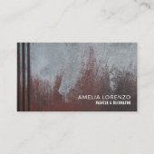 グランジ絵を描壁、画家、装飾家 名刺 (正面)