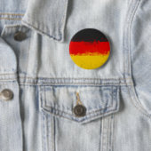 グランジ絵を描（ばちゃばちゃ）跳ねる国旗 缶バッジ (インサイチュ)