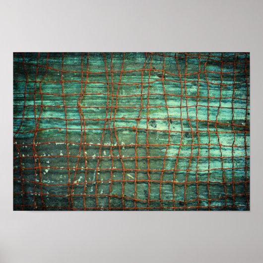 グランジ線のテクスチャ ポスター (正面)