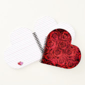 グランジ赤いバラ ノートブック (内部)