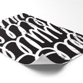 グランジ通りグラフィティスクライブル – アーバン抽象芸術W ポスター (角)