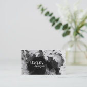 グランジ（ばちゃばちゃ）跳ねる名刺 名刺 (スタンド正面)