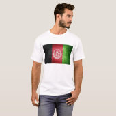 グランジ アフガニスタン国旗 Tシャツ (正面フル)