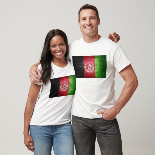 グランジ アフガニスタン国旗 Tシャツ (ユニセックス)
