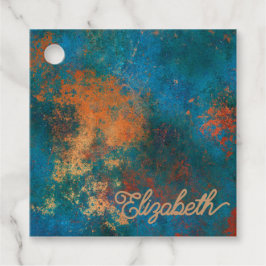 グランジ・コッパー・パティーナとターコイズ フェイバータグ