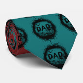 グランジ-ゴシックパパとスカルとこうもり ネクタイ (ロール)