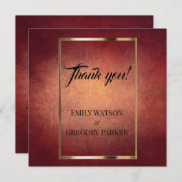 グランジ パティーナ ヴィンテージの背景 サンキューカード