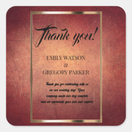 グランジ パティーナ ヴィンテージ背景 スクエアシール