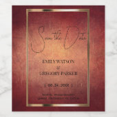 グランジ パティーナ ヴィンテージ背景 ワインラベル (シングルラベル)