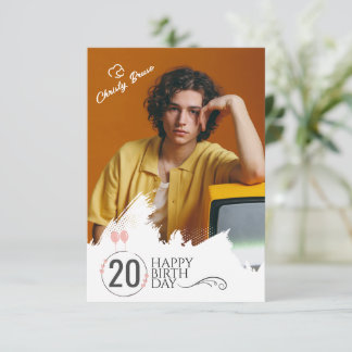 グランジ | フォトAny Ageカスタム誕生日カード サンキューカード