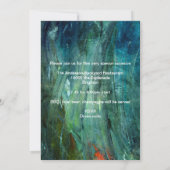 グランジ ペイント スマッジ 21歳の誕生日 メンズ 014 招待状 (裏面)