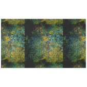 グランジ,ヴィンテージ，ダマスク，苔，緑，パターン， テーブルクロス (正面(横))