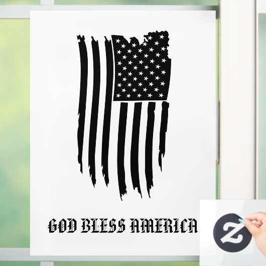 * グランジ AP16米国国旗愛国神の祝福を受けたアメリカ ウィンドウサイン (ホーム)