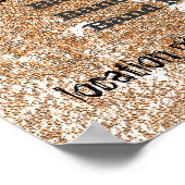 グランジBurlapカス動揺してカスタマイズ ポスター (角)