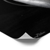 グランジBW Pointe （バレエ）シューズ ポスター (角)