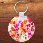 グランジColor Dotテクスチャの背景 キーホルダー (正面)