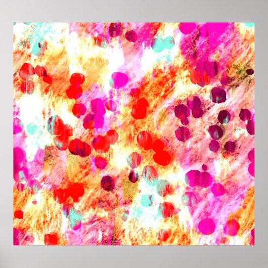 グランジColor Dotテクスチャの背景 ポスター (正面)