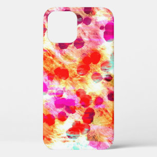 グランジColor Dotテクスチャの背景 iPhone 12ケース