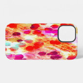 グランジColor Dotテクスチャの背景 iPhoneケース (裏面横)