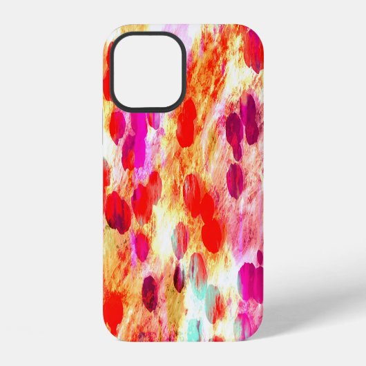 グランジColor Dotテクスチャの背景 iPhoneケース (裏面)