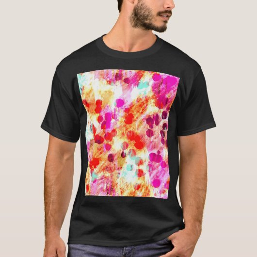 グランジColor Dotテクスチャの背景 Tシャツ (正面)