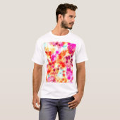 グランジColor Dotテクスチャの背景 Tシャツ (正面フル)