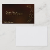 グランジGeoglyphロゴ金ゴールドメタリックナスカ線 名刺 (正面/裏面)