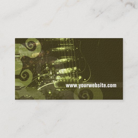 グランジGreen Guitar名刺 名刺 (裏面)