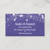 グランジLights Script Purple Giftレジストリ エンクロージャーカード (裏面)