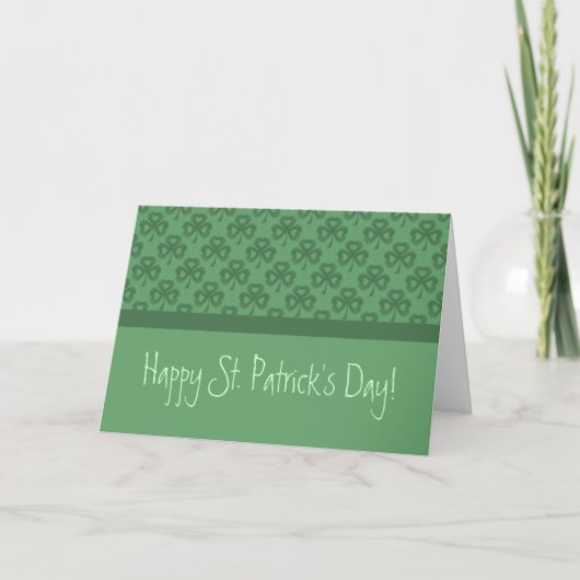 グランジShamrocks Greeting Card カード (正面)