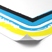 グランジTアーバンはっきりしたカラフルタイポグラフィ ポスター (角)