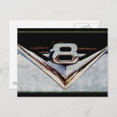 グランジV8ビッグ・ブロック・エンブレム ポストカード (正面/裏面)