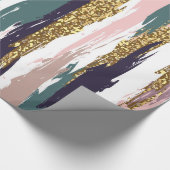 グランスの水彩筆のパターン ラッピングペーパー (角)