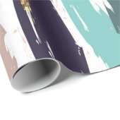 グランスの水彩筆のパターン ラッピングペーパー (ロールコーナー)