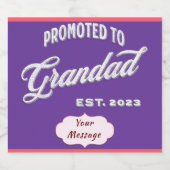 グランダエストに昇進。2023年、新祖父へ ビールラベル