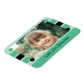 グランダッドの緑と黒の写真を愛して マグネット (左側)