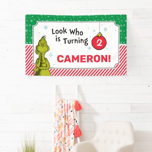 グランチレッドグリーンスノーフレーク誕生日 横断幕 (インサイチュ)