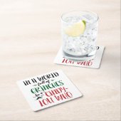 グランツの世界で誰の引用文 スクエアペーパーコースター (インサイチュ)