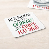 グランツの世界で誰の引用文 スクエアペーパーコースター (アングル)