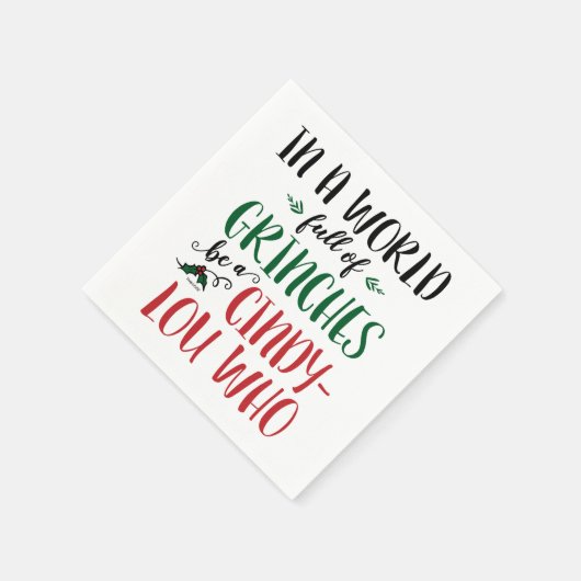 グランツの世界で誰の引用文 スタンダードカクテルナプキン (角)