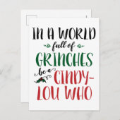 グランツの世界で誰の引用文 ポストカード (正面/裏面)