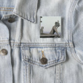 グランデの手すりからのガーゴイル 缶バッジ (インサイチュ)