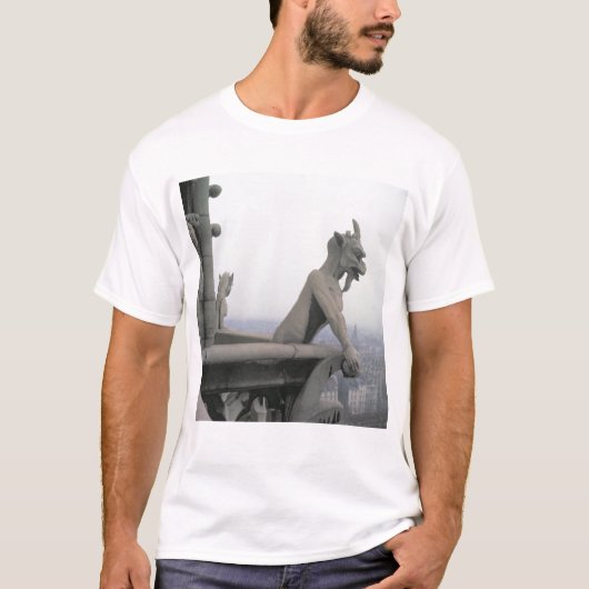グランデの手すりからのガーゴイル Tシャツ (正面)