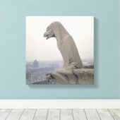 グランデの欄干の上のガルゴイル キャンバスプリント (インサイチュ (ウッドフロア))