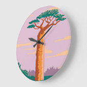 グランディアーズバオバブ ラージ壁時計 (傾斜)